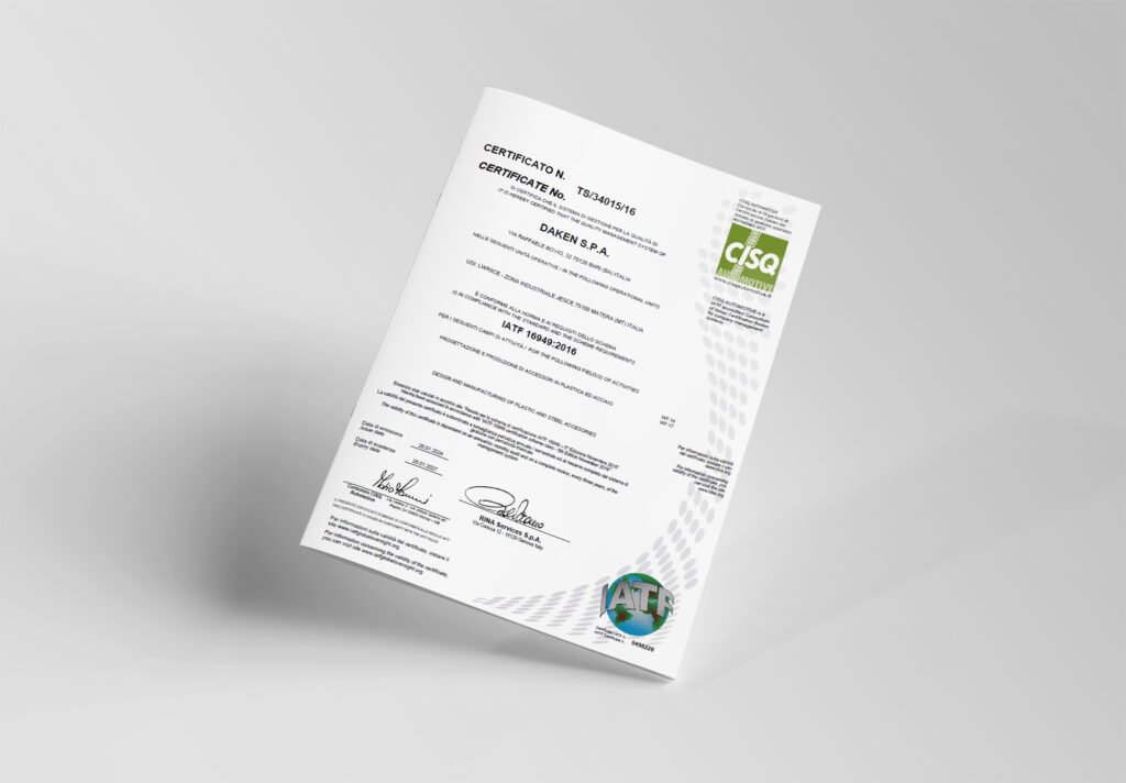Certificazione IATF 16949