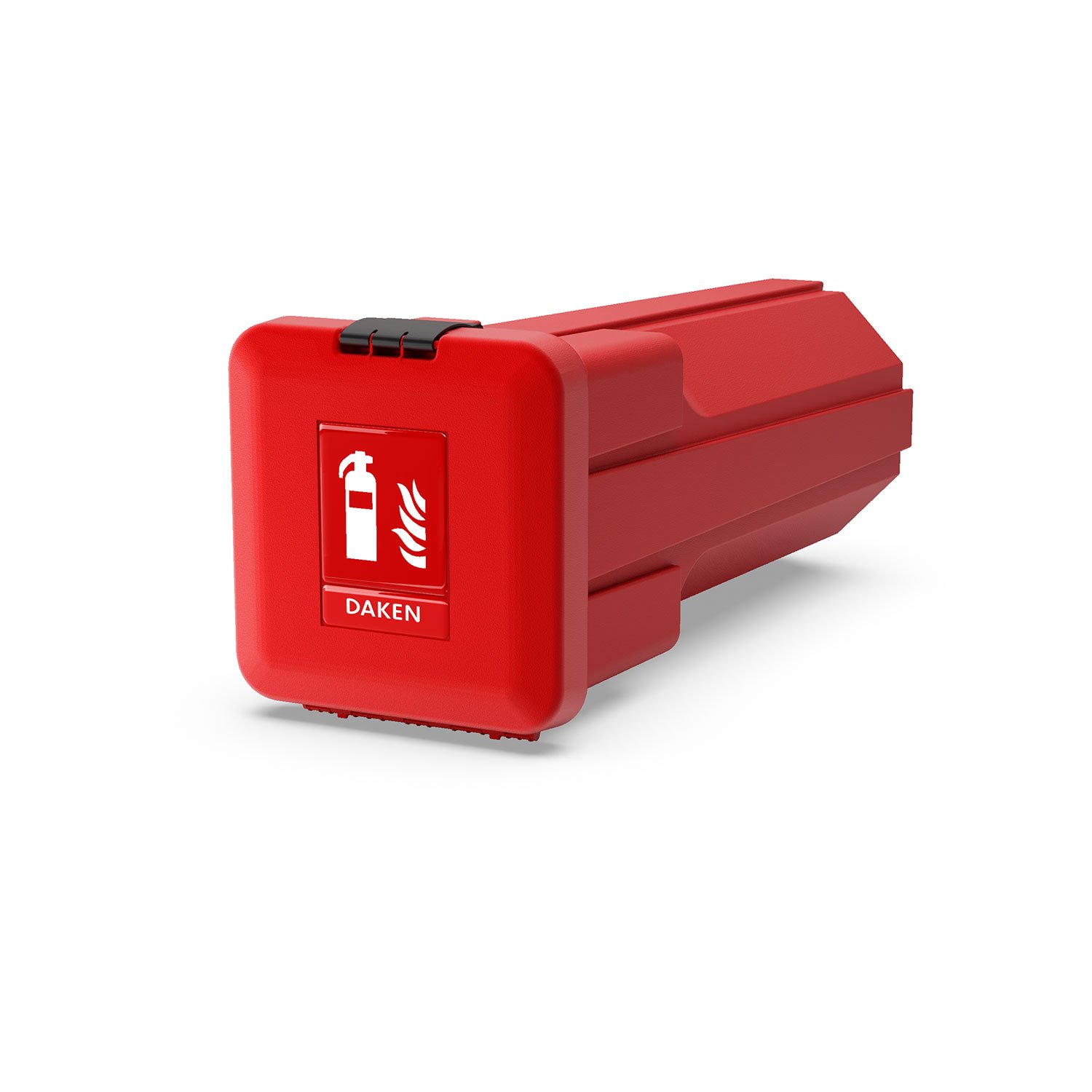 Daken Sliden 82422 | Porta estintore per camion in plastica, rosso, cieco