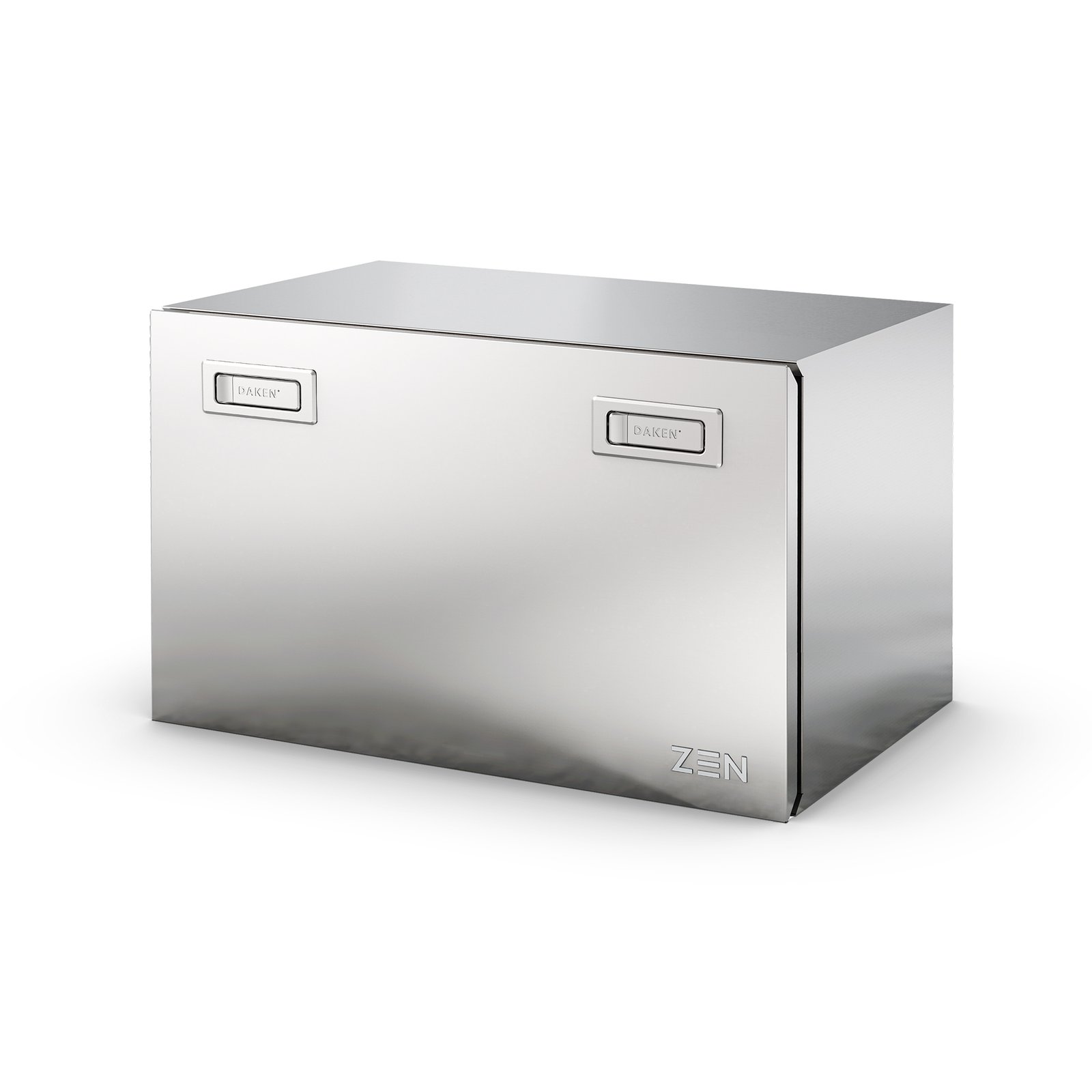 Daken 8Z2040 | Cassetta porta attrezzi per camion in acciaio inox opaco e maniglia ZEN opaca