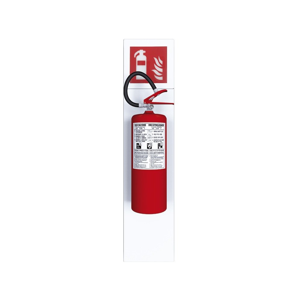 85224 | Plate porta estintore bianco