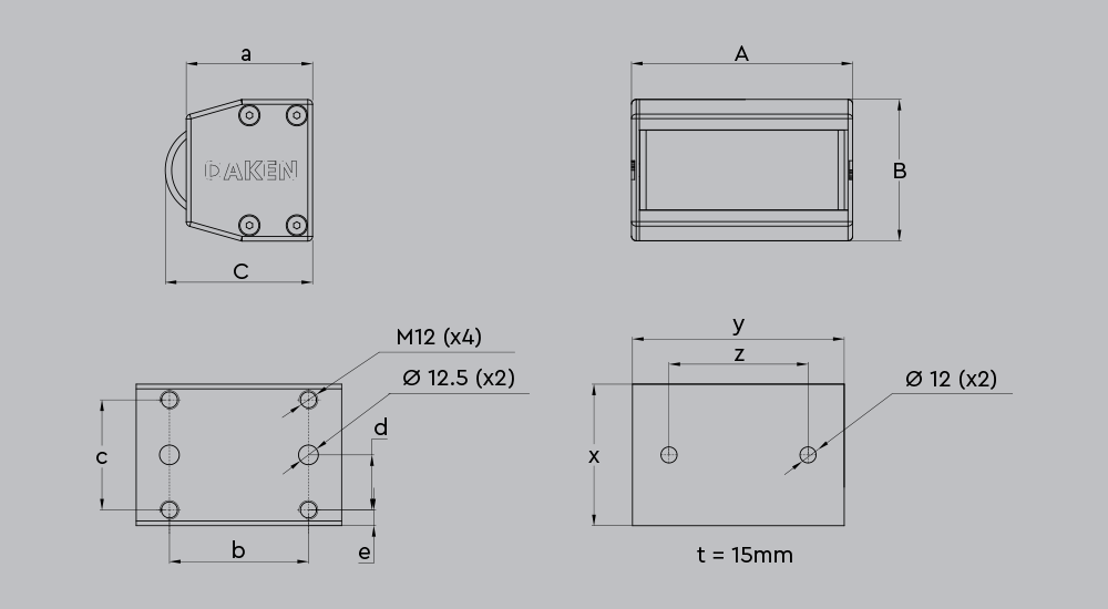 Disegno tecnico Elmet 31 - paracolpo a rullo