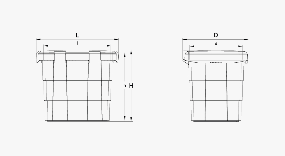 Daken pitbox - disegno tecnico