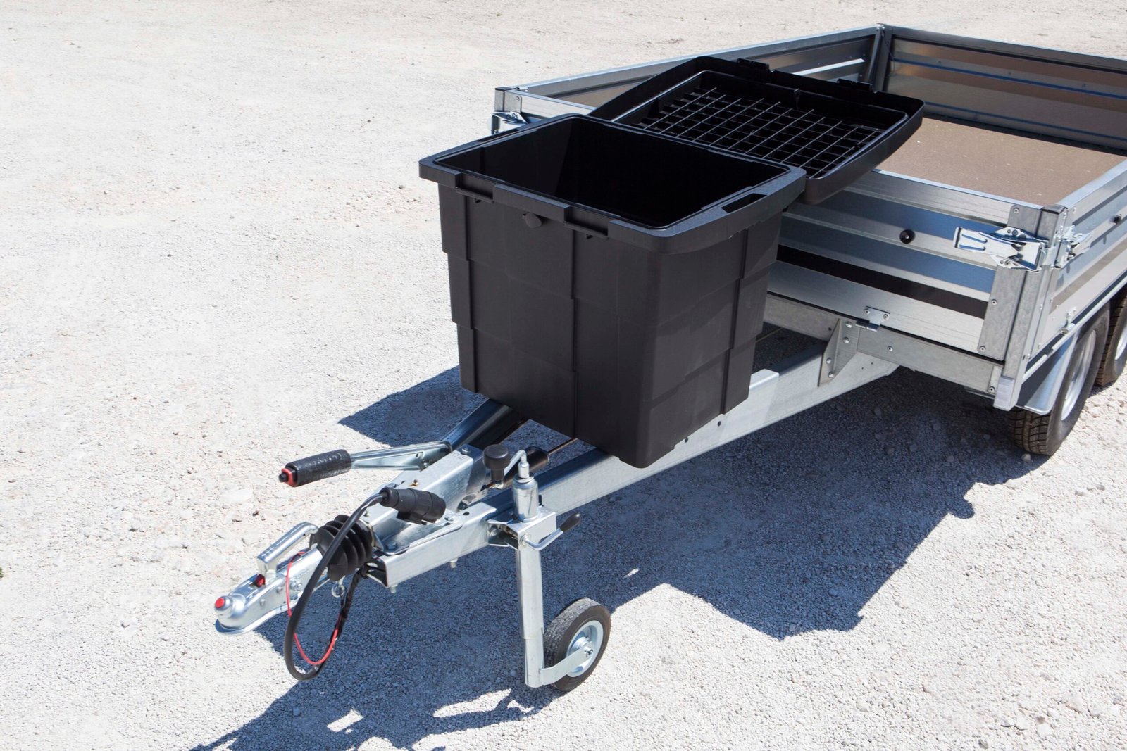 Daken Pitbox 86004 | cassetta porta attrezzi a cassapanca su carrellino, aperta