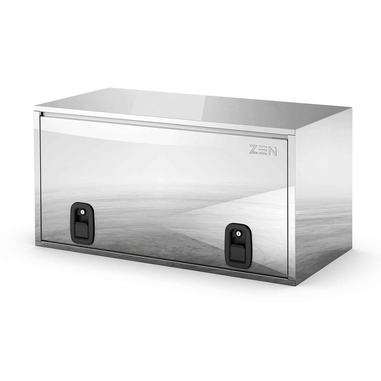 8Z0160 | cassetta porta attrezzi con coperchio scorrevole in acciaio Inox lucido