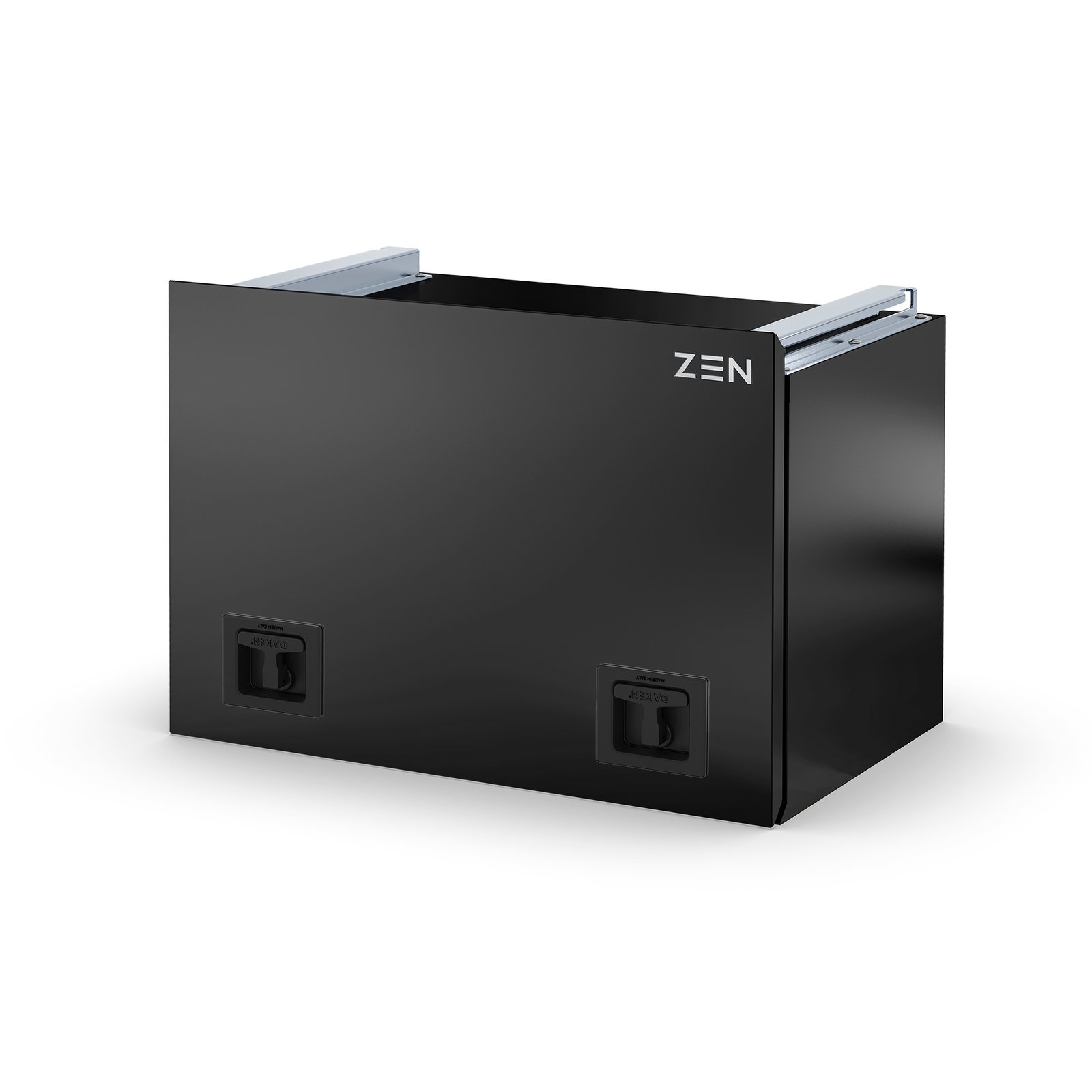 8Z0340 | cassetta porta attrezzi con coperchio scorrevole esterno in acciaio verniciato nero