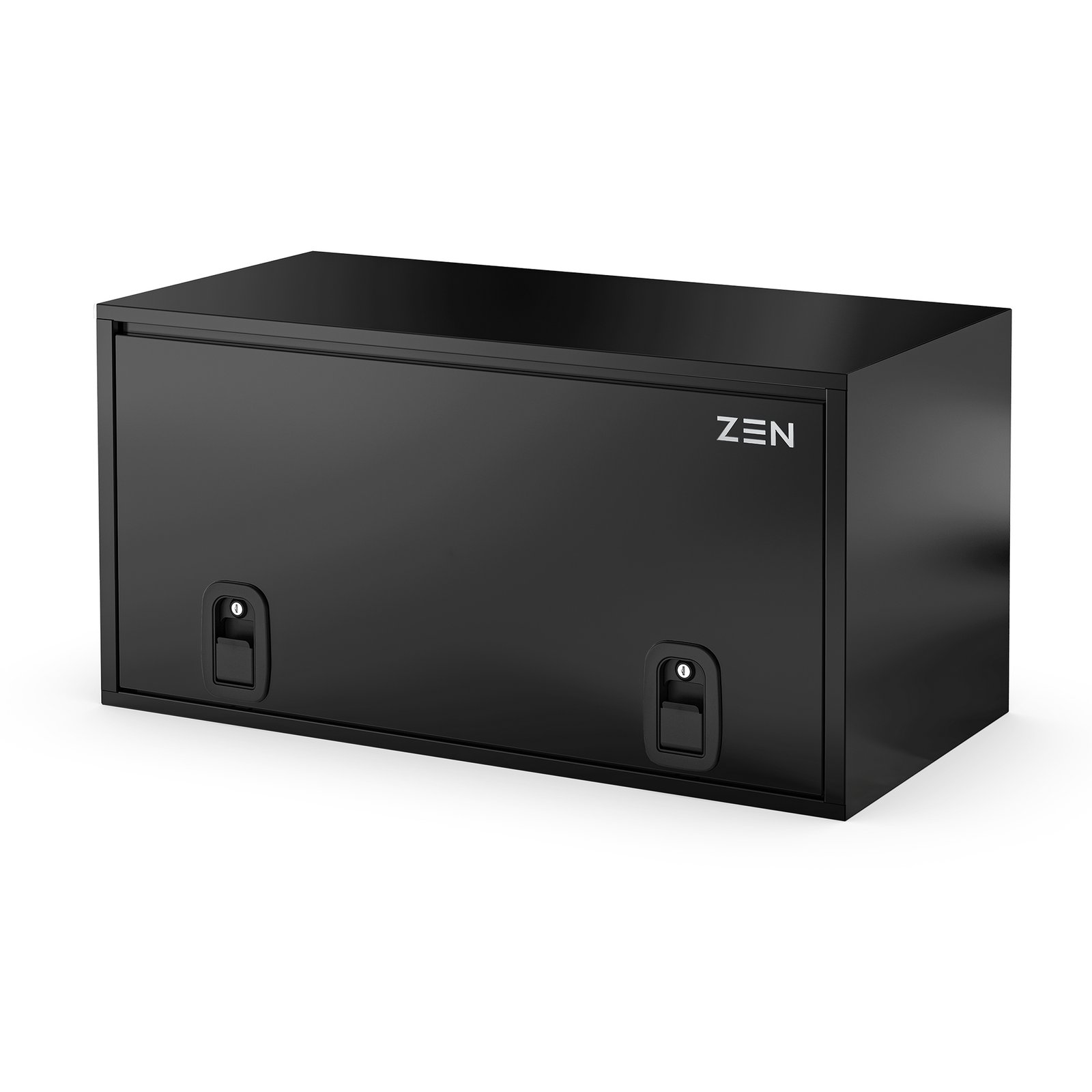 8Z0360 | cassetta porta attrezzi con coperchio scorrevole in acciaio verniciato nero